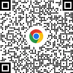 モバイル デバイスに Chrome ブラウザをダウンロードするための QR コード