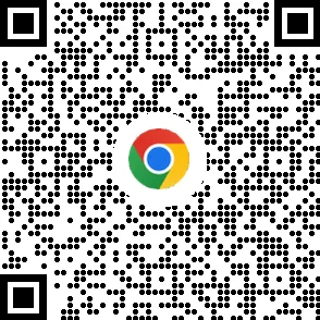 モバイル デバイスに Chrome ブラウザをダウンロードするための QR コード
